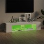 Mueble de TV con luces LED blanco brillante 135x39x30 cm en Muebles TV | Comprar online en Foru.es