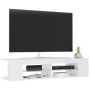Mueble de TV con luces LED blanco brillante 135x39x30 cm en Muebles TV | Comprar online en Foru.es