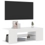 Mueble de TV con luces LED blanco 90x39x30 cm en Muebles TV | Comprar online en Foru.es