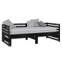 Sofá cama extraíble madera maciza de pino negro 2x(90x200) cm de vidaXL, Camas y somieres - Ref: Foro24-806969, Precio: 212,5...