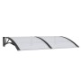 Marquesina de puerta policarbonato negro 150x100 cm de vidaXL, Toldos - Ref: Foro24-153567, Precio: 72,32 €, Descuento: %