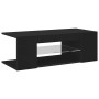 Mueble de TV con luces LED negro 90x39x30 cm en Muebles TV | Comprar online en Foru.es