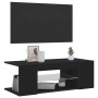 Mueble de TV con luces LED negro 90x39x30 cm en Muebles TV | Comprar online en Foru.es