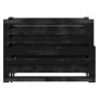 Sofá cama extraíble madera maciza de pino negro 2x(90x200) cm de vidaXL, Camas y somieres - Ref: Foro24-806969, Precio: 212,5...