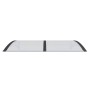 Marquesina de puerta policarbonato negro 150x100 cm de vidaXL, Toldos - Ref: Foro24-153567, Precio: 72,32 €, Descuento: %