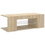 Mueble de TV con luces LED roble Sonoma 90x39x30 cm en Muebles TV | Comprar online en Foru.es