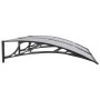 Marquesina de puerta policarbonato negro 150x100 cm de vidaXL, Toldos - Ref: Foro24-153567, Precio: 72,32 €, Descuento: %