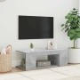 Mueble de TV con luces LED gris hormigón 90x39x30 cm en Muebles TV | Comprar online en Foru.es
