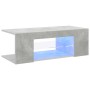 Mueble de TV con luces LED gris hormigón 90x39x30 cm en Muebles TV | Comprar online en Foru.es