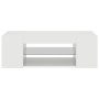 Mueble de TV con luces LED blanco brillante 90x39x30 cm en Muebles TV | Comprar online en Foru.es