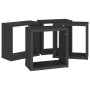 Estante cubo pared 4 uds negro 30x15x30 cm de vidaXL, Estantes y estanterías - Ref: Foro24-807002, Precio: 40,54 €, Descuento: %