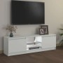 Mueble para TV con luces LED blanco 120x30x36 cm en Muebles TV | Comprar online en Foru.es