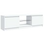 Mueble para TV con luces LED blanco 120x30x36 cm en Muebles TV | Comprar online en Foru.es