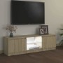 Armario TV con luces LED roble Sonoma 120x30x36 cm en Muebles TV | Comprar online en Foru.es