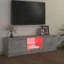 Mueble de TV con luces LED gris hormigón 120x30x36 cm en Muebles TV | Comprar online en Foru.es