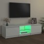 Mueble para TV con luces LED blanco 140x40x36 cm en Muebles TV | Comprar online en Foru.es