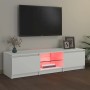 Mueble para TV con luces LED blanco 140x40x36 cm en Muebles TV | Comprar online en Foru.es