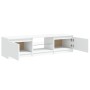 Mueble para TV con luces LED blanco 140x40x36 cm en Muebles TV | Comprar online en Foru.es
