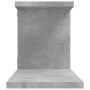 Estante de pared de TV contrachapado gris hormigón 125x18x23 cm de vidaXL, Estantes y estanterías - Ref: Foro24-806993, Preci...