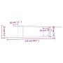 Estante de pared de TV contrachapado gris hormigón 125x18x23 cm de vidaXL, Estantes y estanterías - Ref: Foro24-806993, Preci...