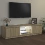 Armario TV con luces LED roble Sonoma 140x40x36 cm en Muebles TV | Comprar online en Foru.es