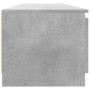 Mueble de TV con luces LED gris hormigón 140x40x36 cm en Muebles TV | Comprar online en Foru.es
