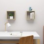 Estantes cubo de pared 2 unidades roble Sonoma 30x15x30 cm de vidaXL, Estantes y estanterías - Ref: Foro24-807007, Precio: 22...