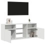 Mueble para TV con luces LED blanco 120x30x50 cm en Muebles TV | Comprar online en Foru.es