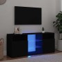 Mueble de TV con luces LED negro 120x30x50 cm en Muebles TV | Comprar online en Foru.es