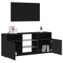 Mueble de TV con luces LED negro 120x30x50 cm en Muebles TV | Comprar online en Foru.es
