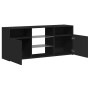 Mueble de TV con luces LED negro 120x30x50 cm en Muebles TV | Comprar online en Foru.es