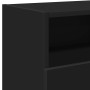Mueble de TV con luces LED negro 120x30x50 cm en Muebles TV | Comprar online en Foru.es