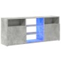 Mueble de TV con luces LED gris hormigón 120x30x50 cm en Muebles TV | Comprar online en Foru.es