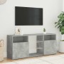 Mueble de TV con luces LED gris hormigón 120x30x50 cm en Muebles TV | Comprar online en Foru.es