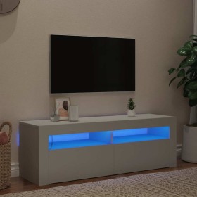 Mueble para TV con luces LED blanco 120x35x40 cm en Muebles TV | Comprar online en Foru.es