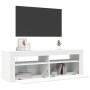 Mueble para TV con luces LED blanco 120x35x40 cm en Muebles TV | Comprar online en Foru.es