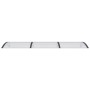 Marquesina puerta policarbonato negro y transparente 300x80 cm de vidaXL, Toldos - Ref: Foro24-153578, Precio: 80,89 €, Descu...