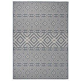 Alfombra de exterior de tejido plano rayas azules 120x170 cm de vidaXL, Alfombras - Ref: Foro24-340837, Precio: 42,17 €, Desc...