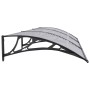 Marquesina puerta policarbonato negro y transparente 300x80 cm de vidaXL, Toldos - Ref: Foro24-153578, Precio: 80,89 €, Descu...