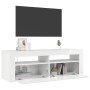 Mueble de TV con luces LED blanco brillante 120x35x40 cm en Muebles TV | Comprar online en Foru.es