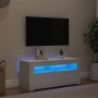 Mueble de TV con luces LED blanco 90x35x40 cm en Muebles TV | Comprar online en Foru.es