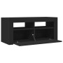 Mueble de TV con luces LED negro 90x35x40 cm en Muebles TV | Comprar online en Foru.es