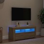 Mueble de TV con luces LED roble Sonoma 90x35x40 cm en Muebles TV | Comprar online en Foru.es