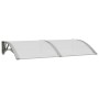Marquesina de puerta policarbonato gris 150x75 cm de vidaXL, Toldos - Ref: Foro24-153579, Precio: 84,13 €, Descuento: %