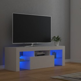 Mueble para TV con luces LED blanco 120x35x40 cm en Muebles TV | Comprar online en Foru.es