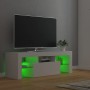 Mueble para TV con luces LED blanco 120x35x40 cm en Muebles TV | Comprar online en Foru.es