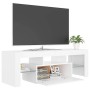 Mueble para TV con luces LED blanco 120x35x40 cm en Muebles TV | Comprar online en Foru.es