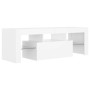 Mueble para TV con luces LED blanco 120x35x40 cm en Muebles TV | Comprar online en Foru.es