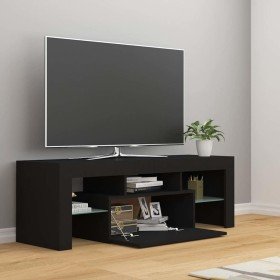 Mueble de TV con luces LED negro 120x35x40 cm en Muebles TV | Comprar online en Foru.es