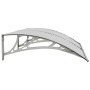 Marquesina de puerta policarbonato gris 150x75 cm de vidaXL, Toldos - Ref: Foro24-153579, Precio: 84,13 €, Descuento: %